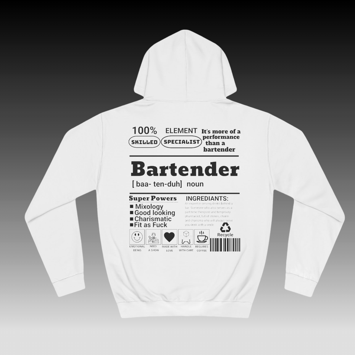 Bartender Special Hoodie W