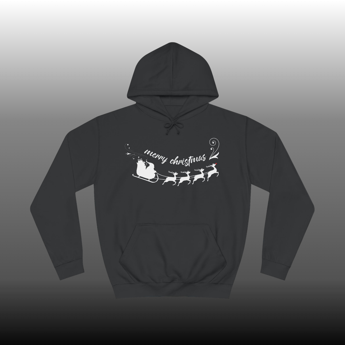 Santa's Sleigh black hoodie