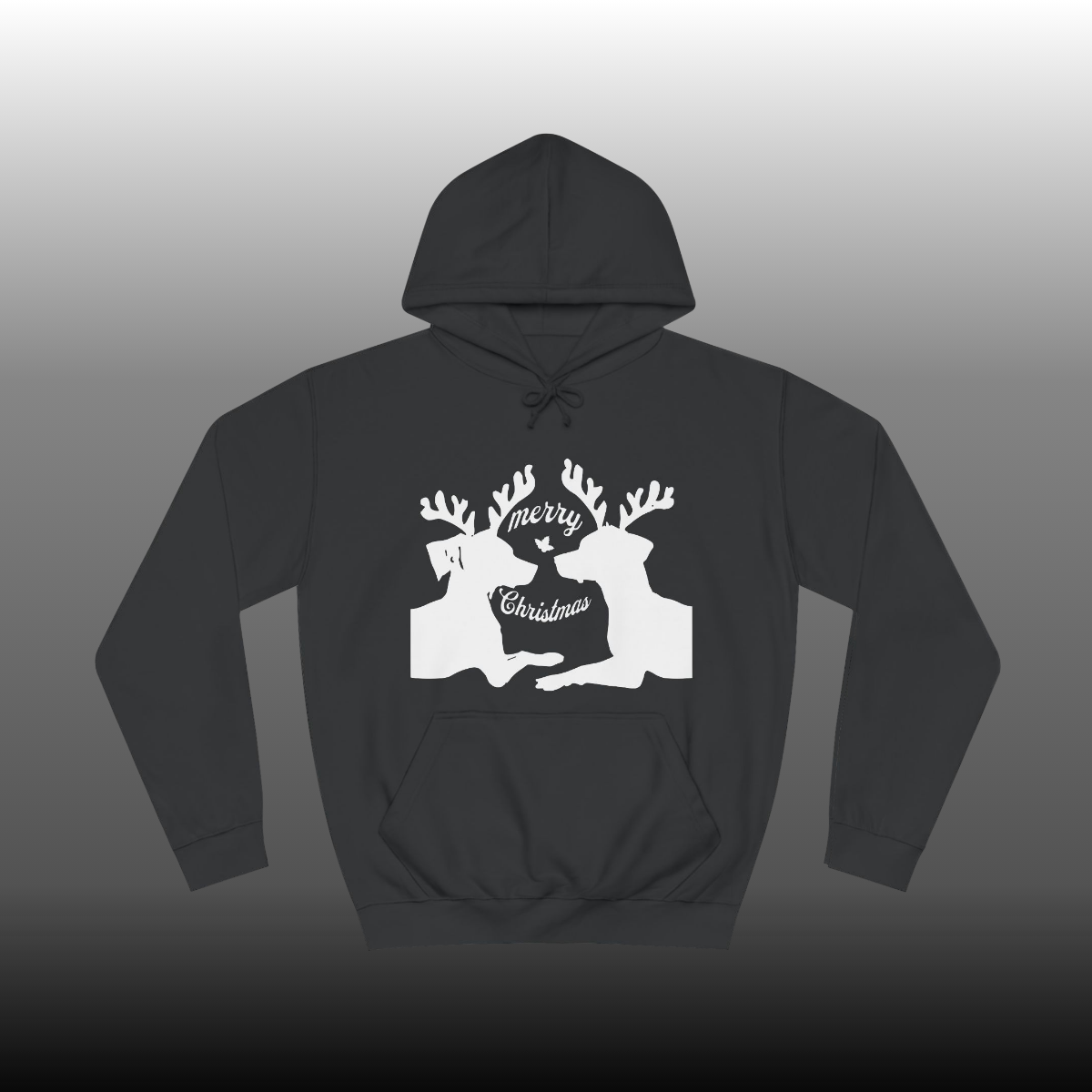 Mistletoe Dogs black hoodie