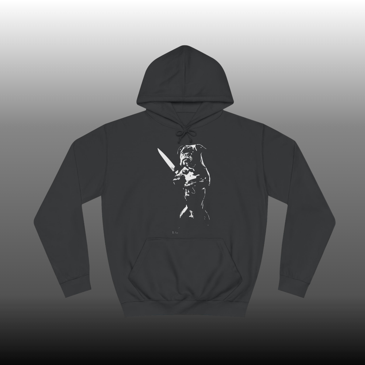 Defenceless Pug Hoodie black