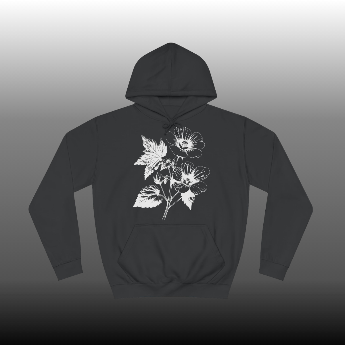 Flower Hoodie black