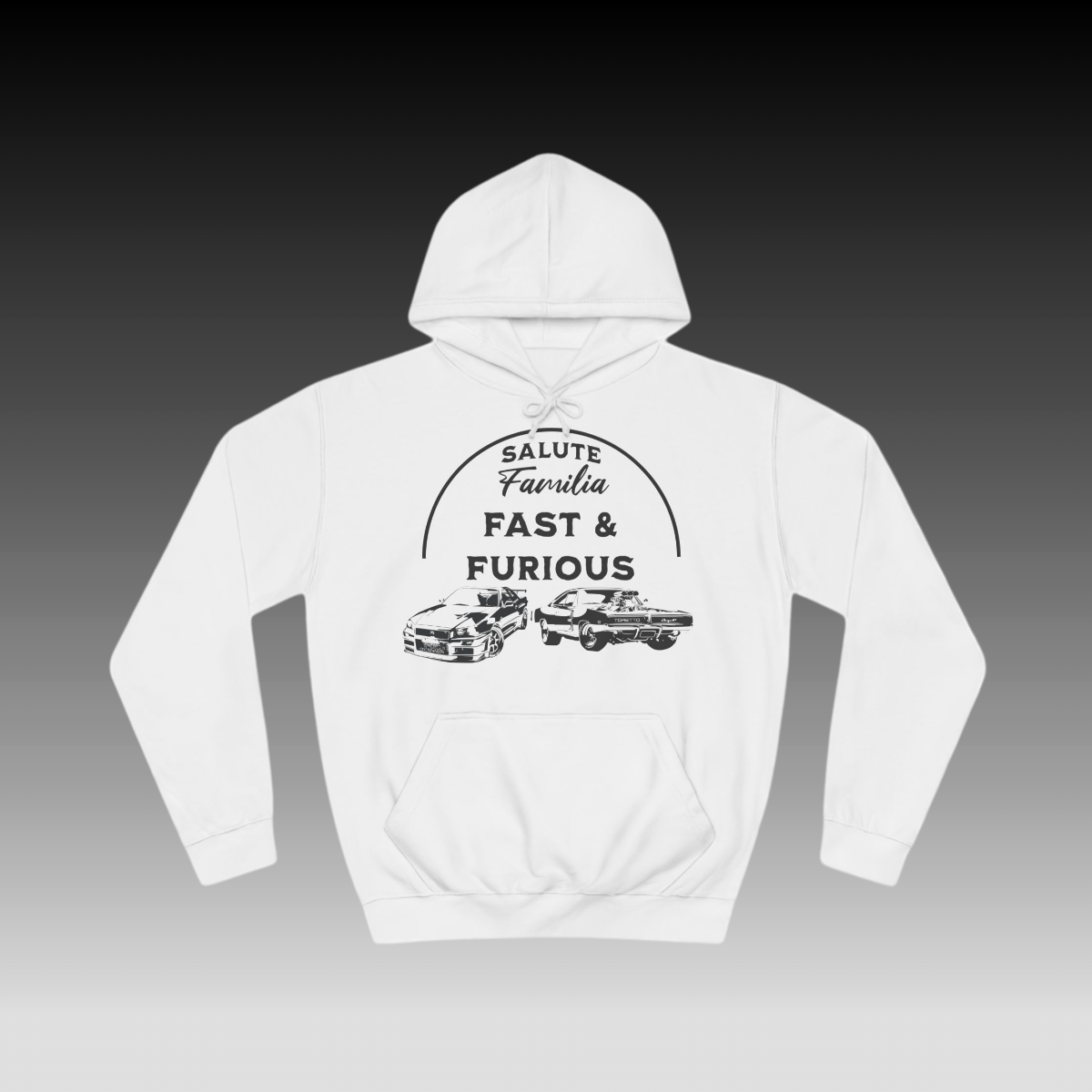 Fast and Furious Hoodie white