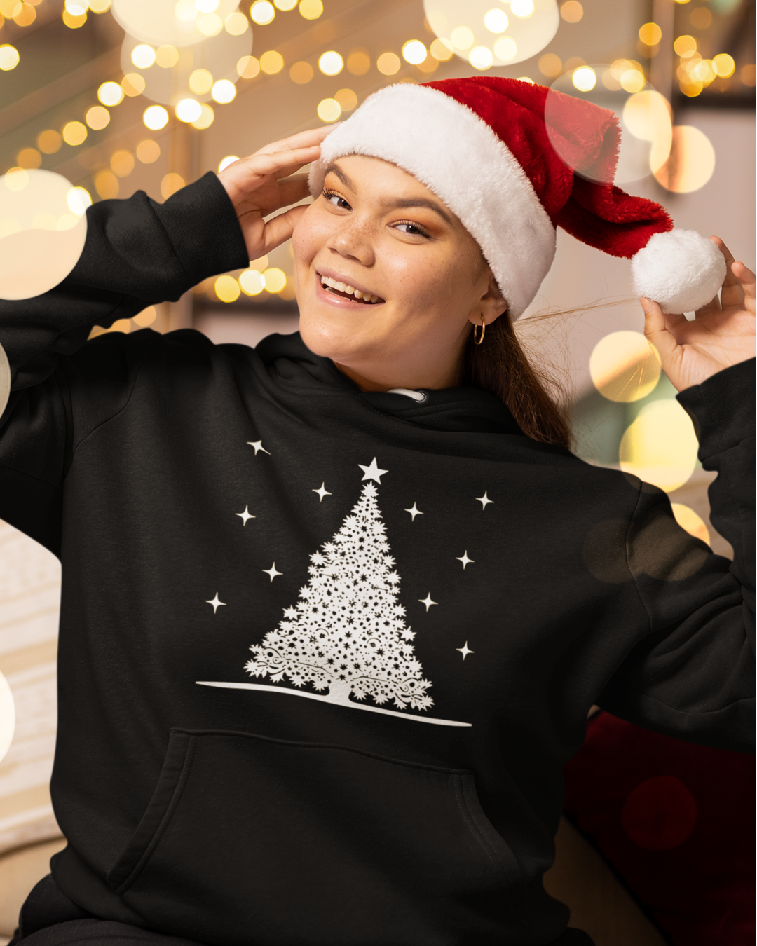 Christmas Tree black hoodie