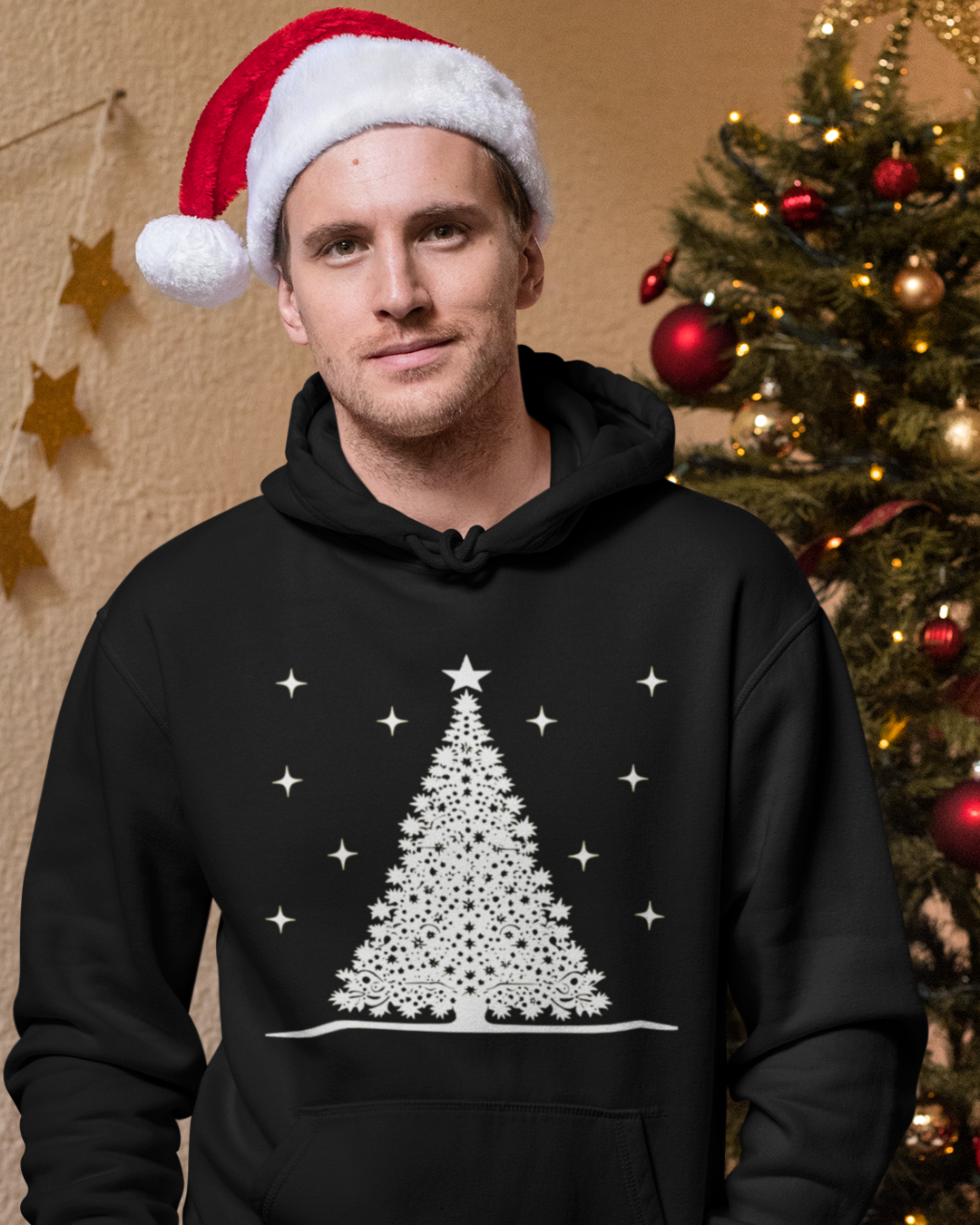Christmas Tree black hoodie