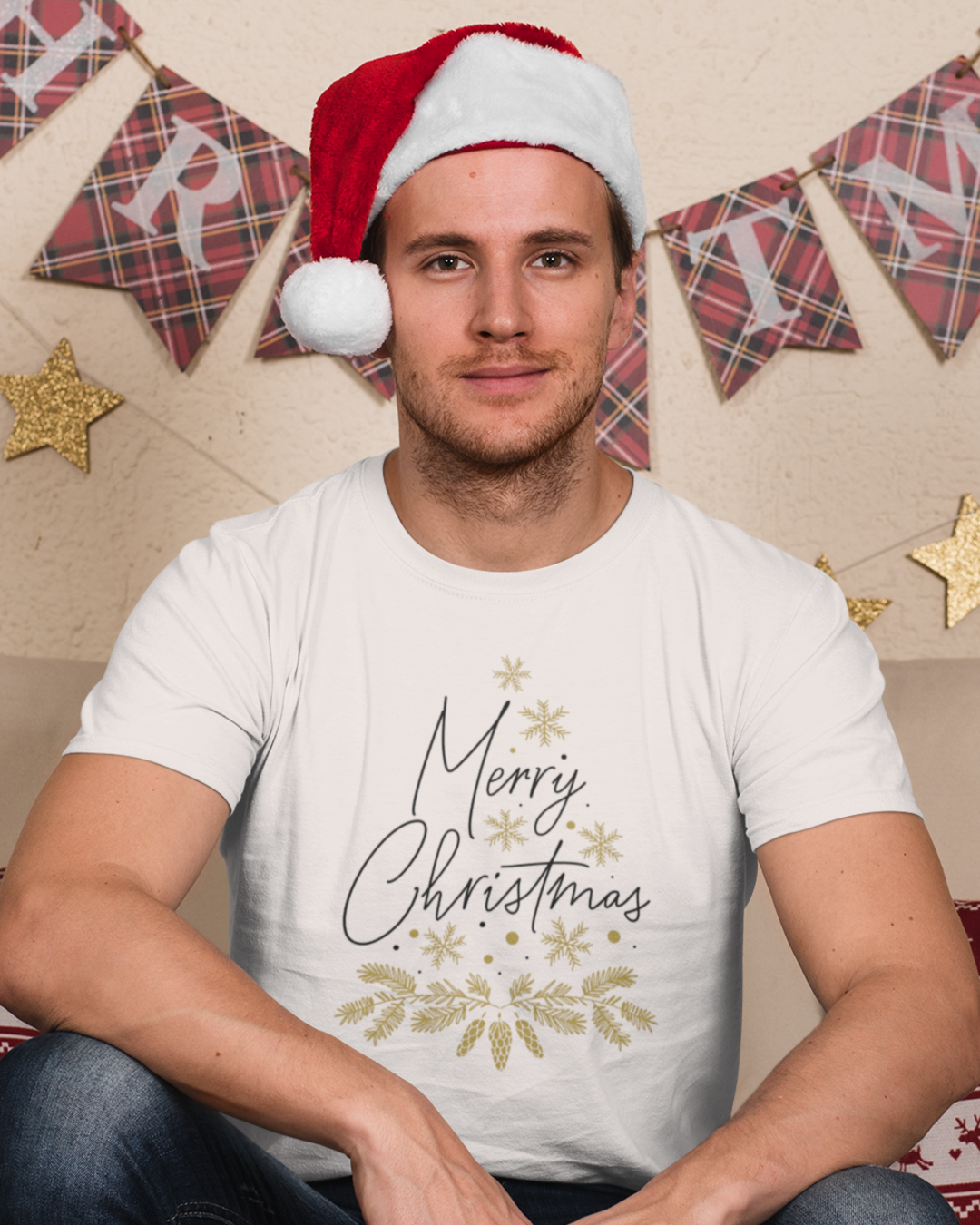 Merry Christmas white T-shirt