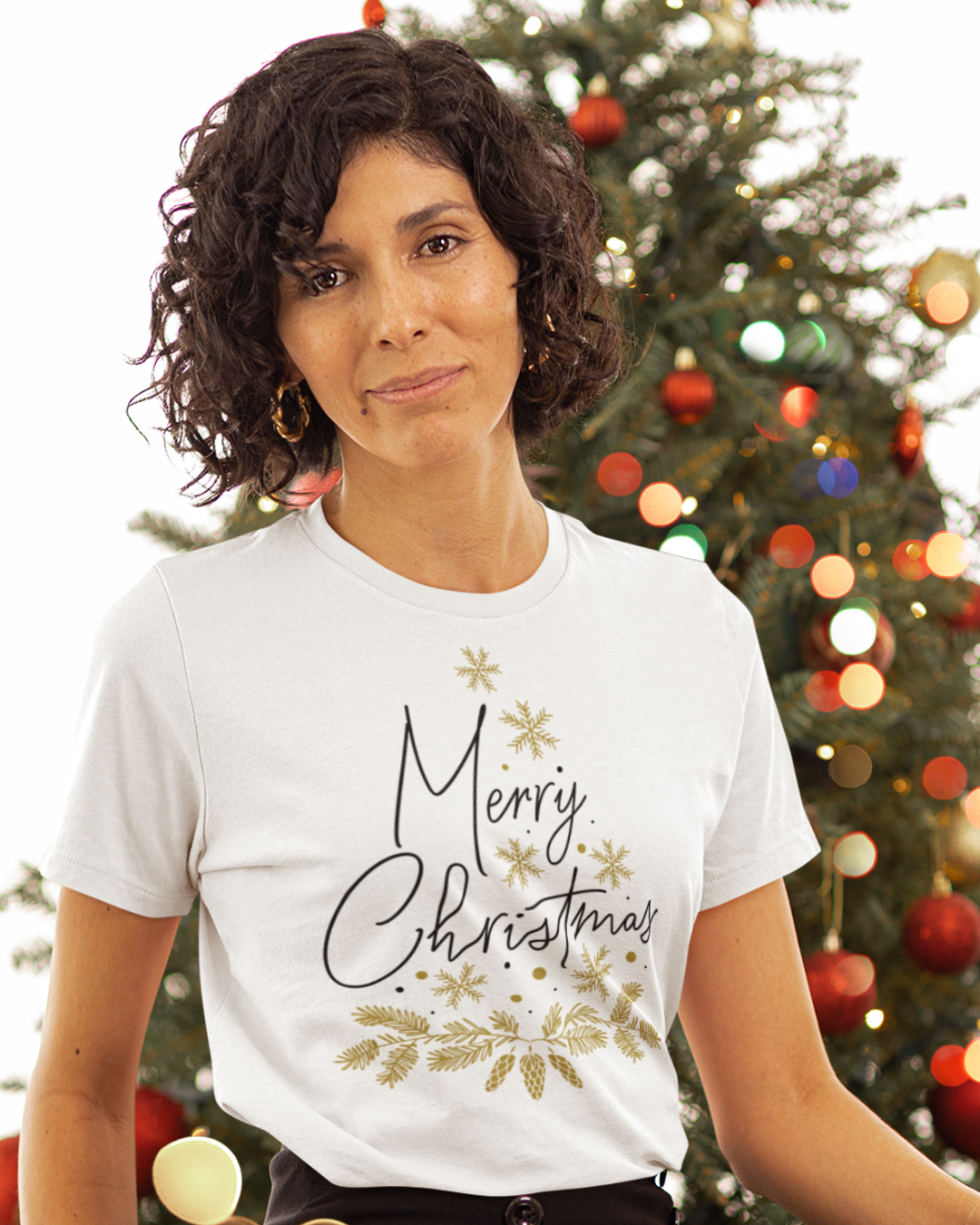 Merry Christmas white T-shirt
