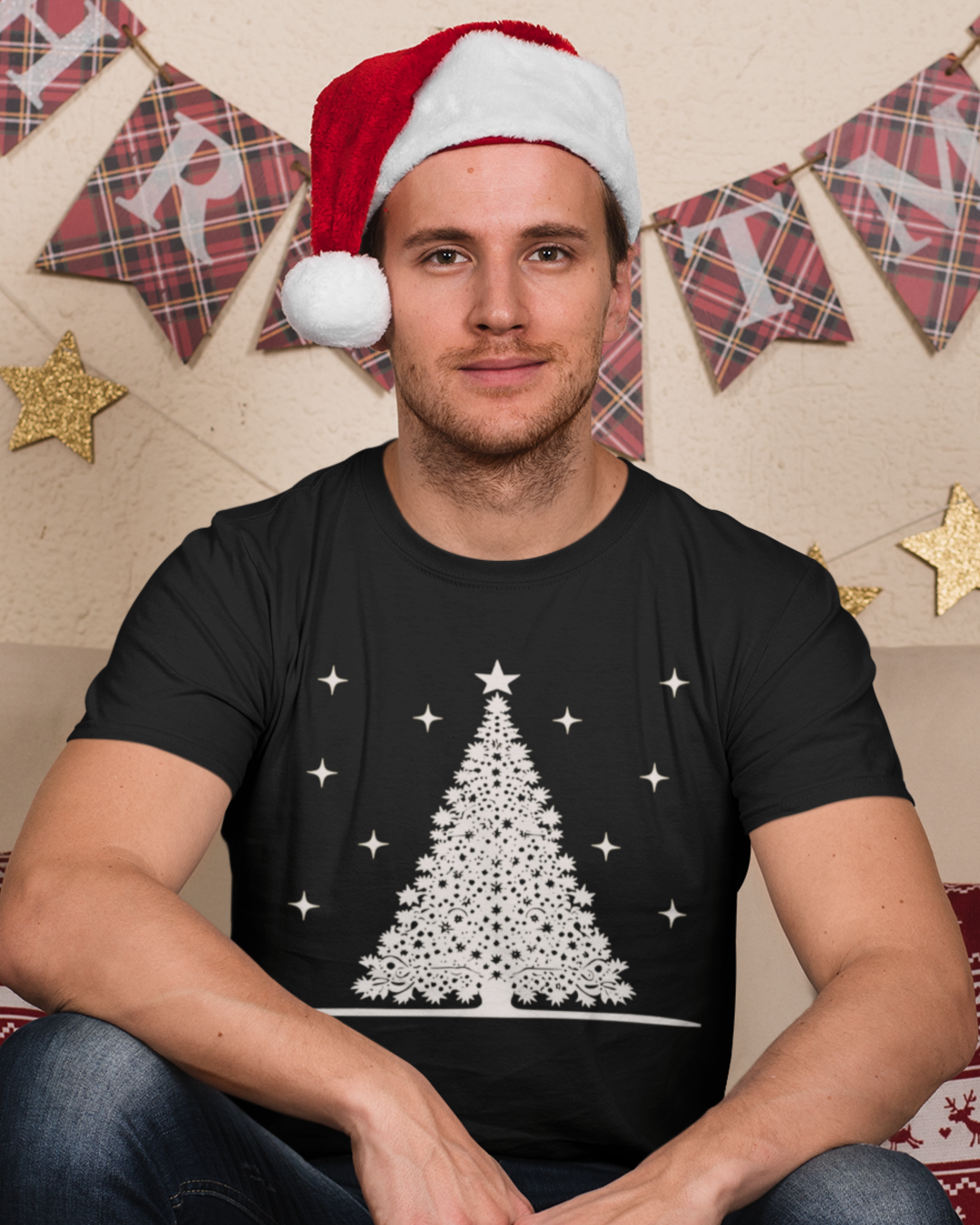 Christmas Tree white T-shirt