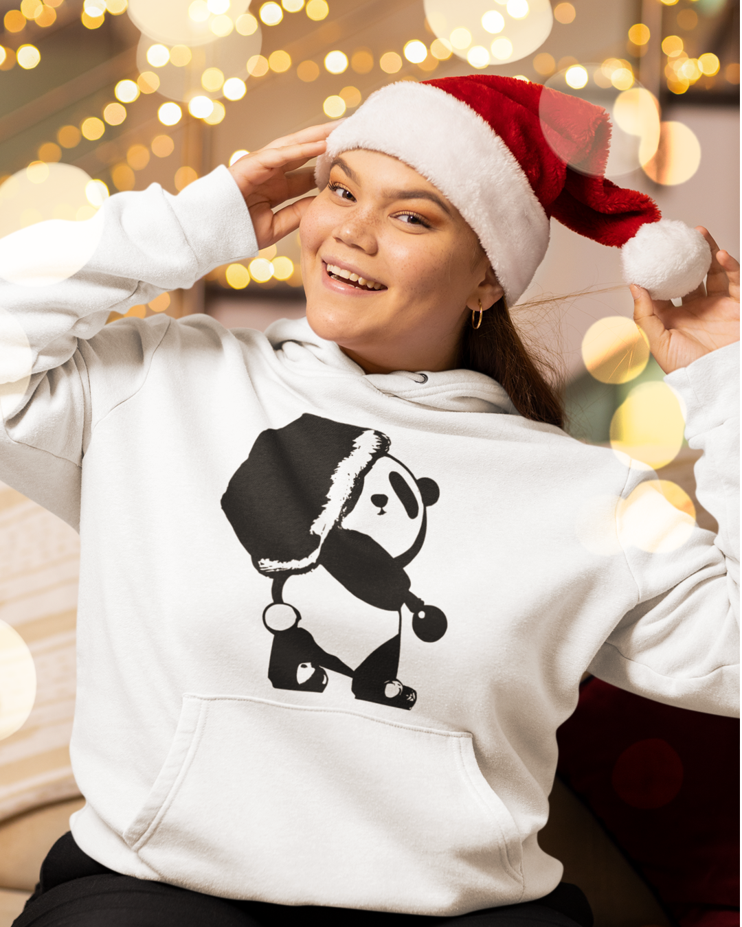 Christmas Panda hoodie