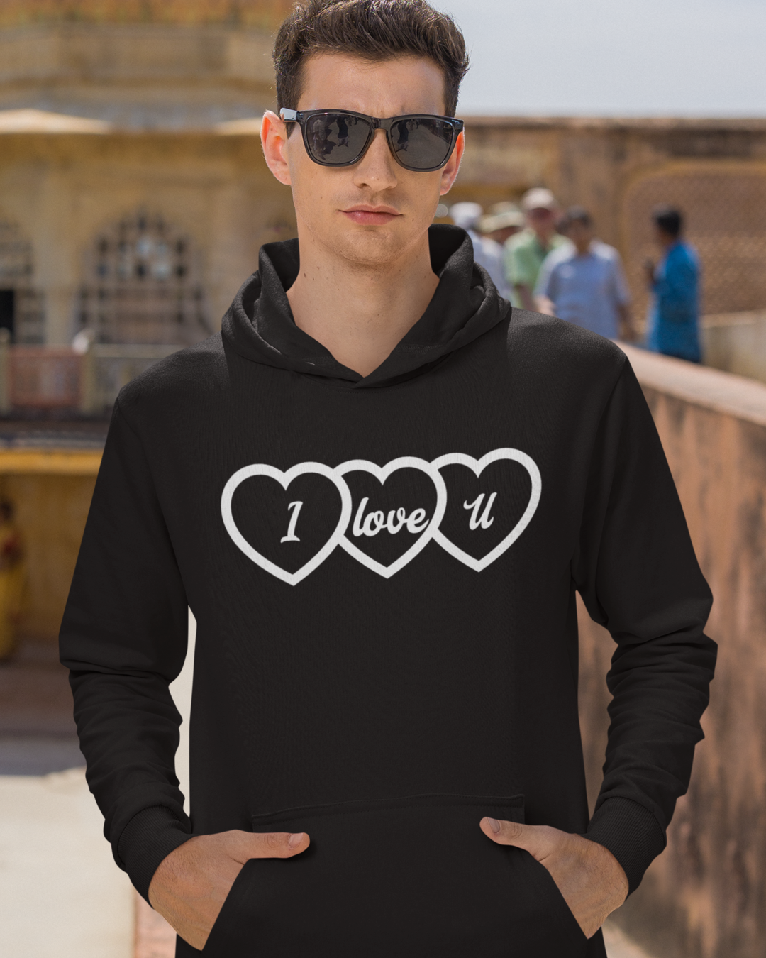 IloveU Hoodie black