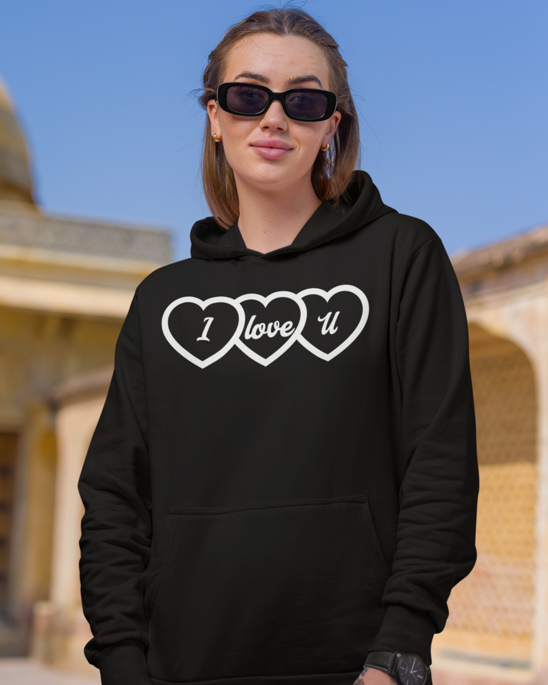 IloveU Hoodie black