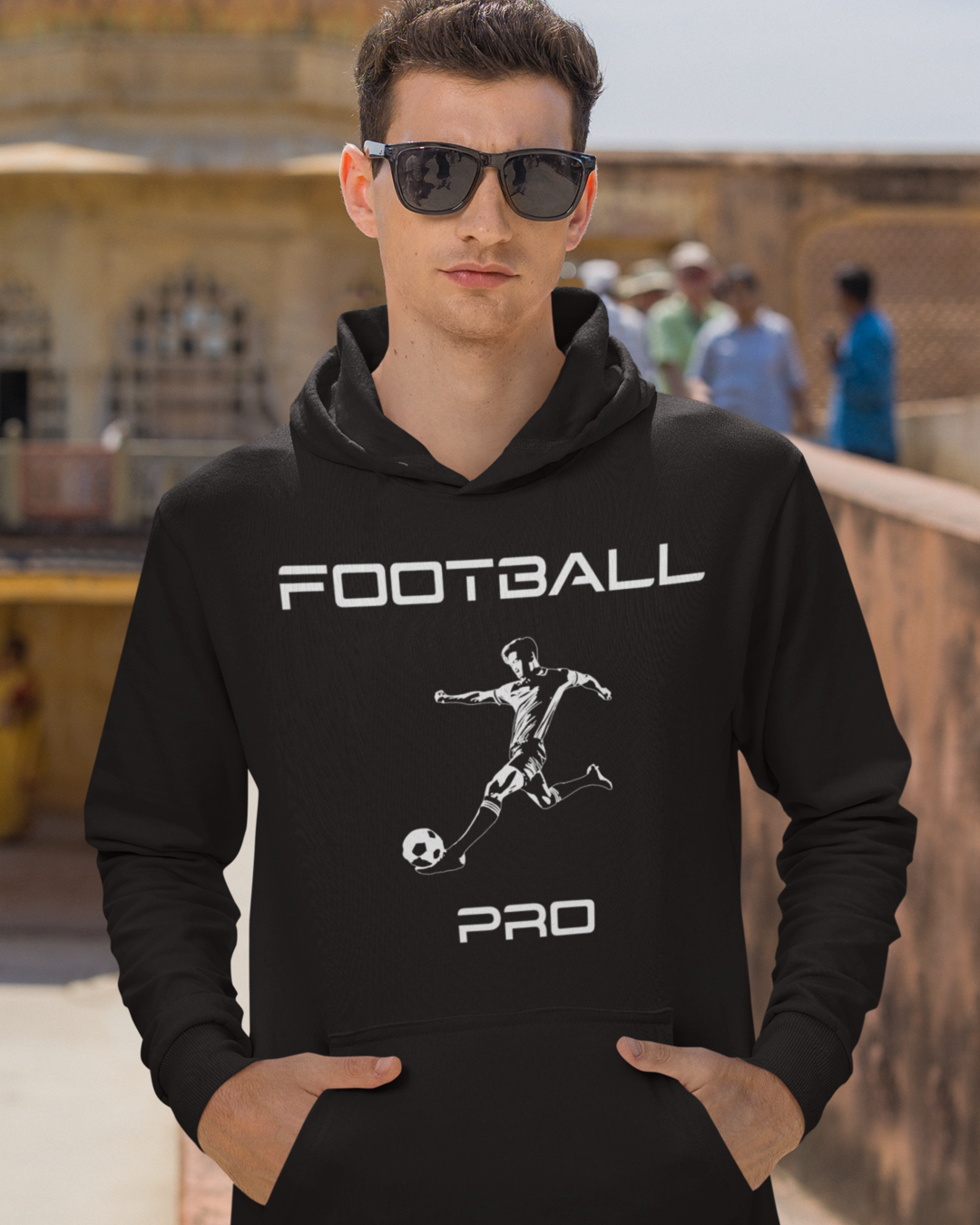 Football Pro Hoodie black