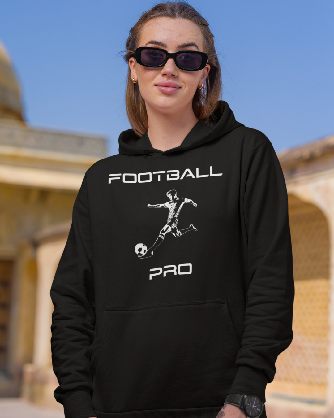 Football Pro Hoodie black