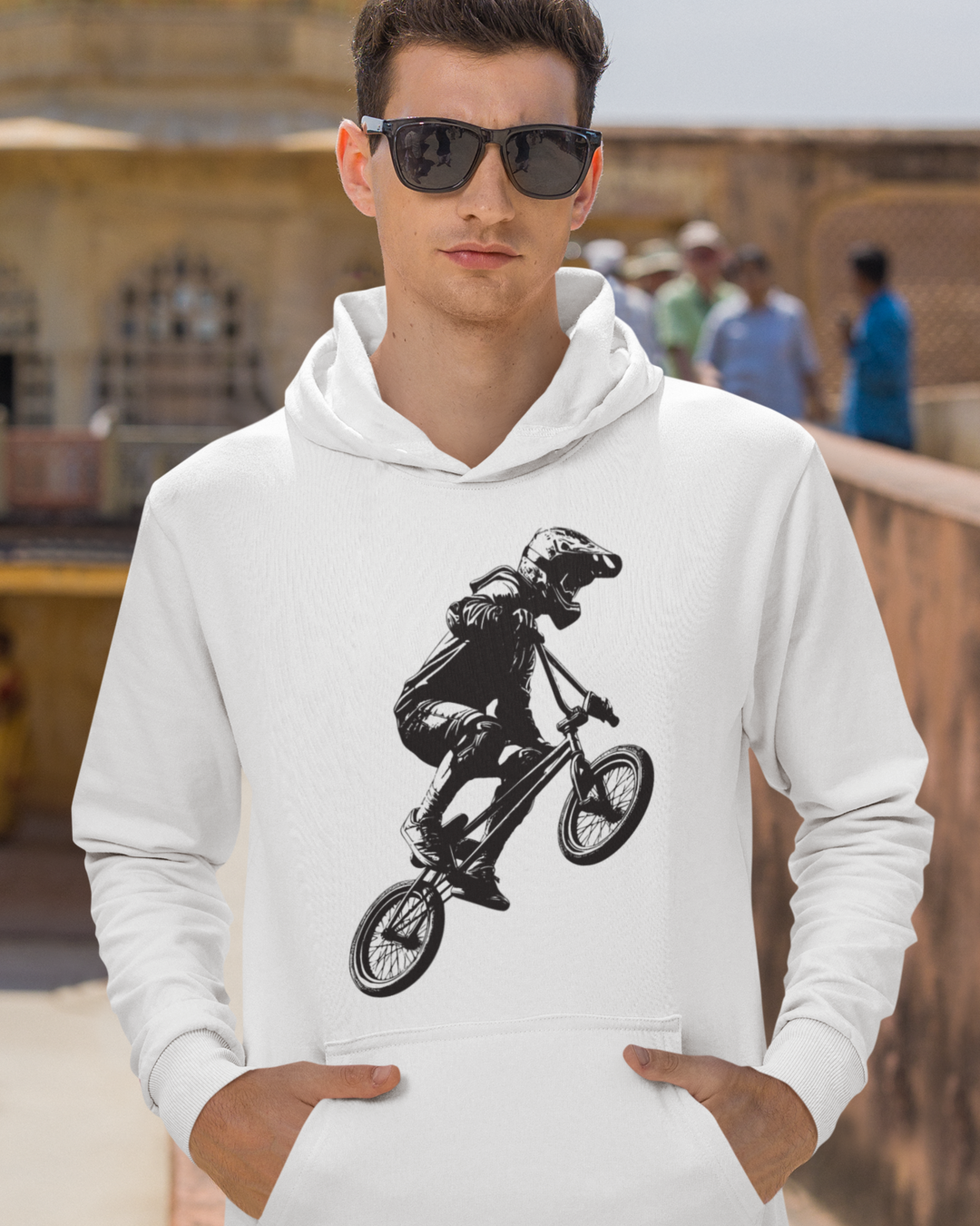 BMX Hoodie white