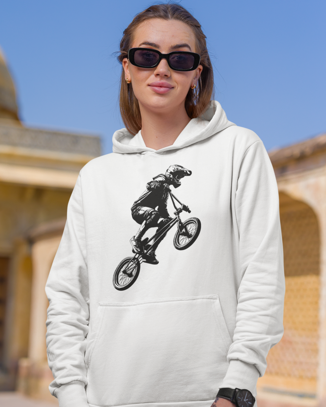 BMX Hoodie white