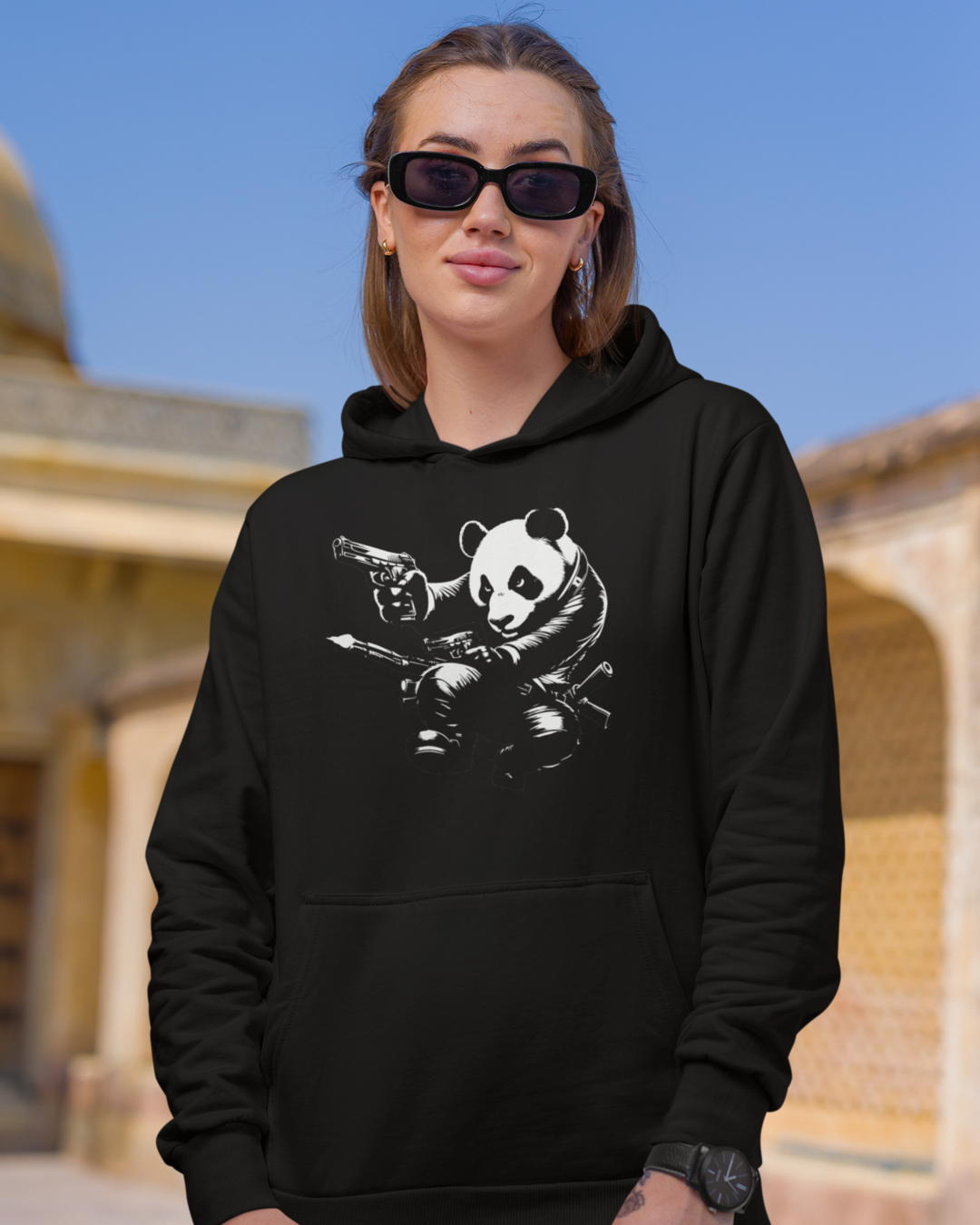 Agent Panda Hoodie black