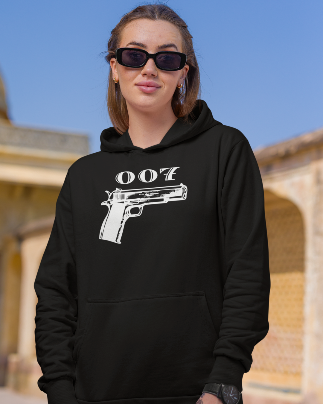 007Gun Hoodie black