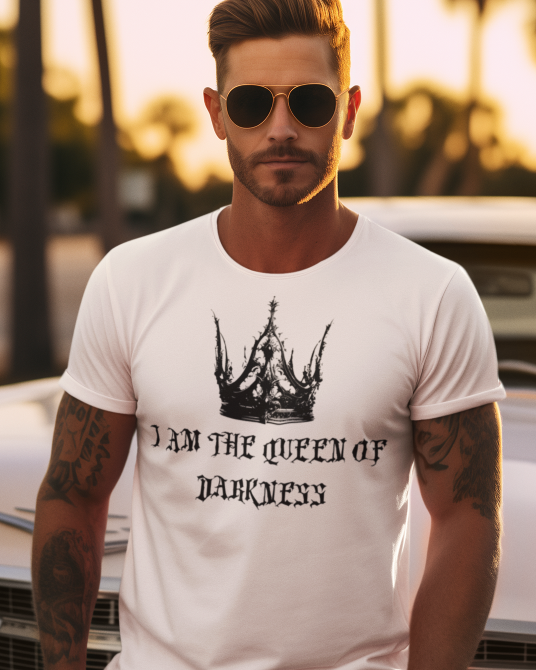 Queen of Darkness T-shirt white