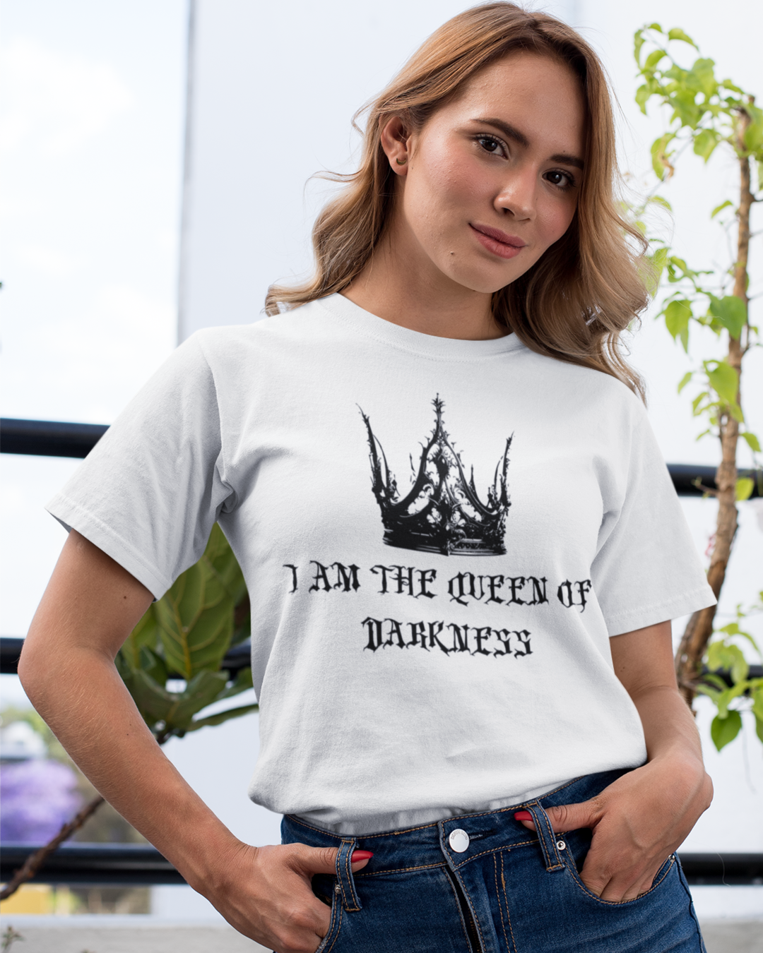 Queen of Darkness T-shirt white