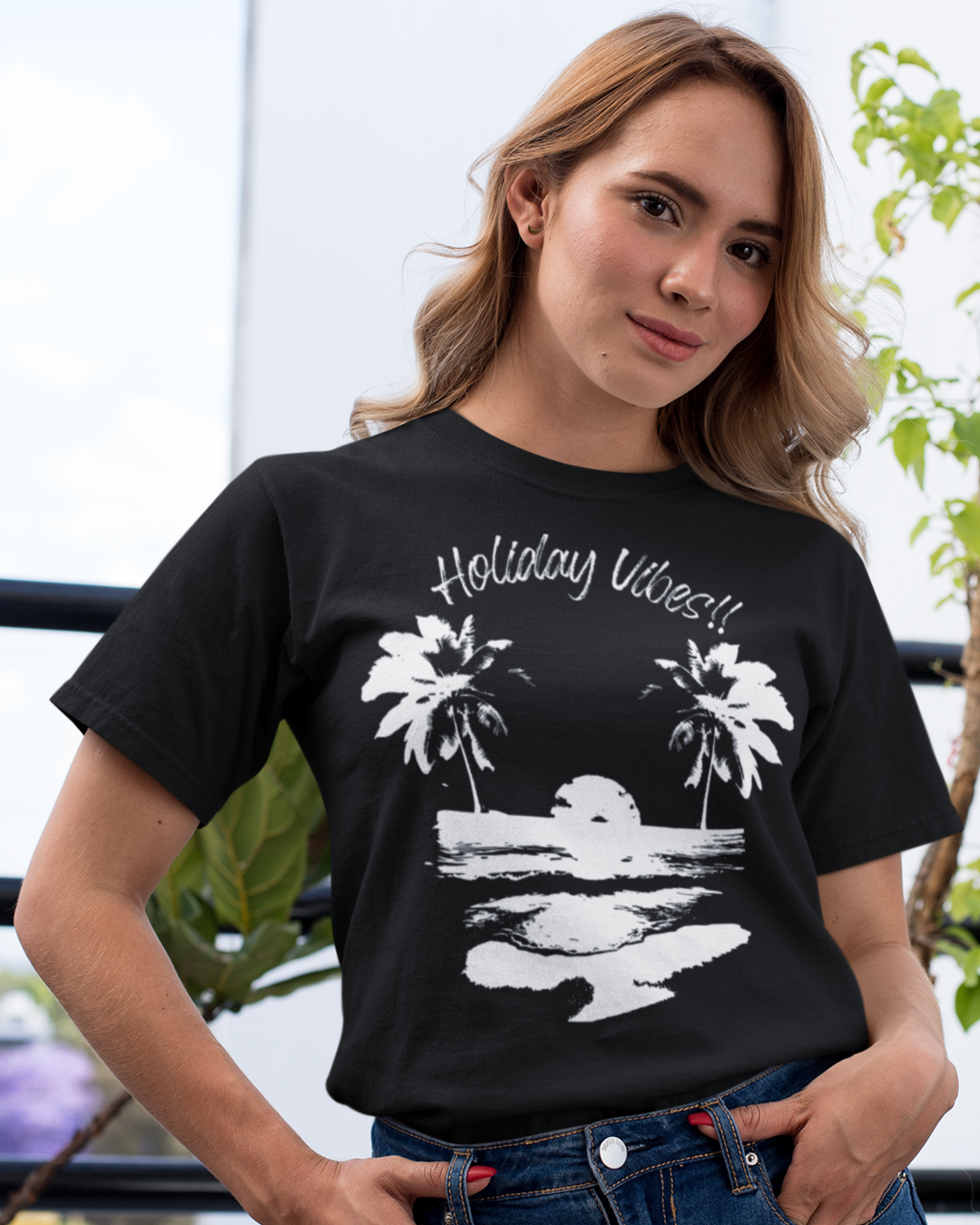 Holiday Vibes T-shirt black