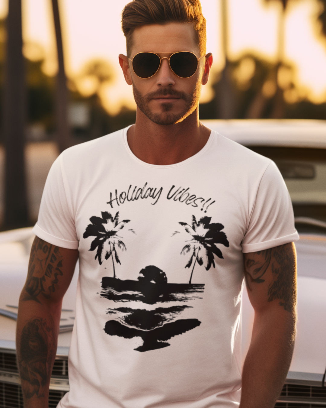 Holiday Vibes T-shirt white