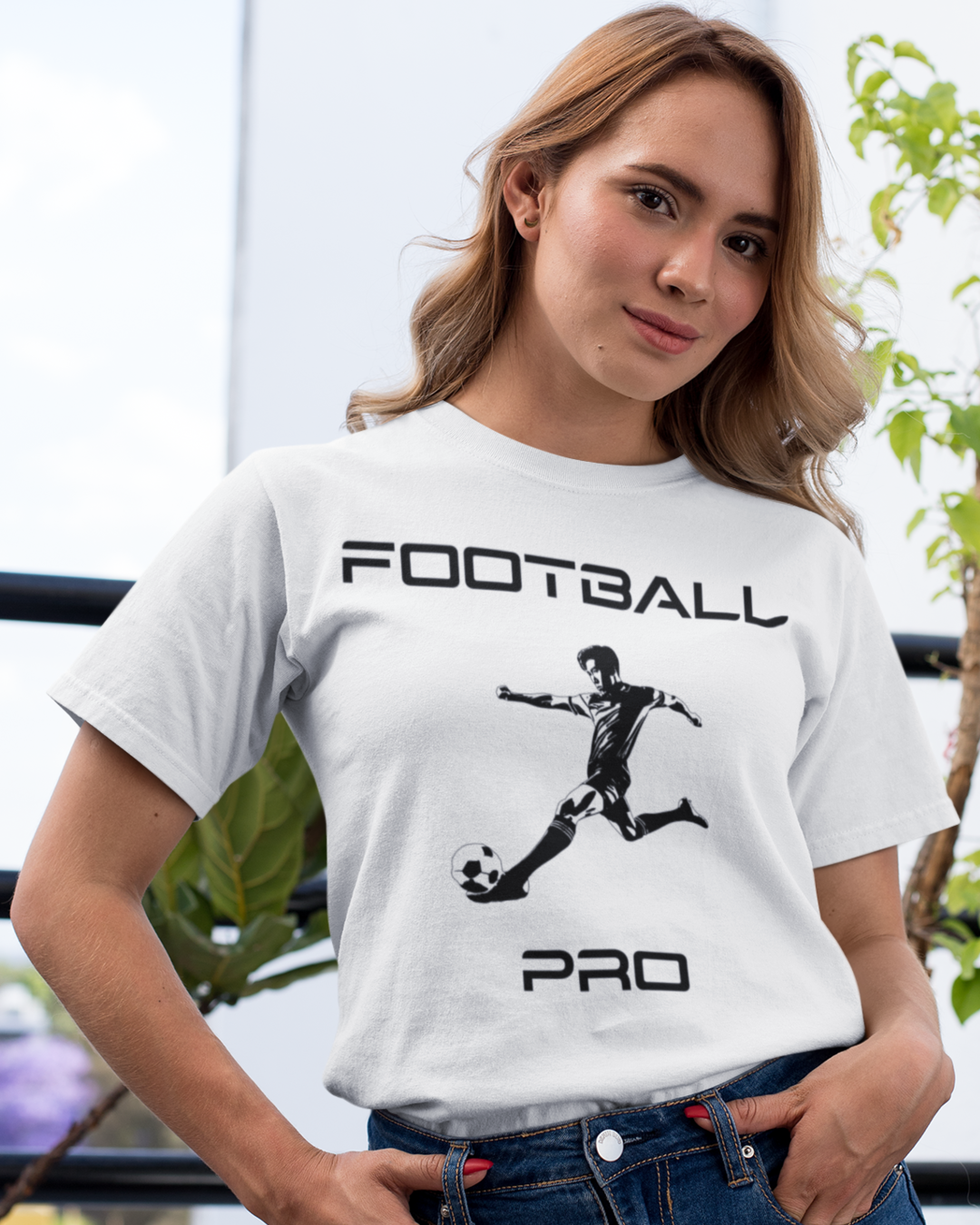 Football Pro T-shirt white