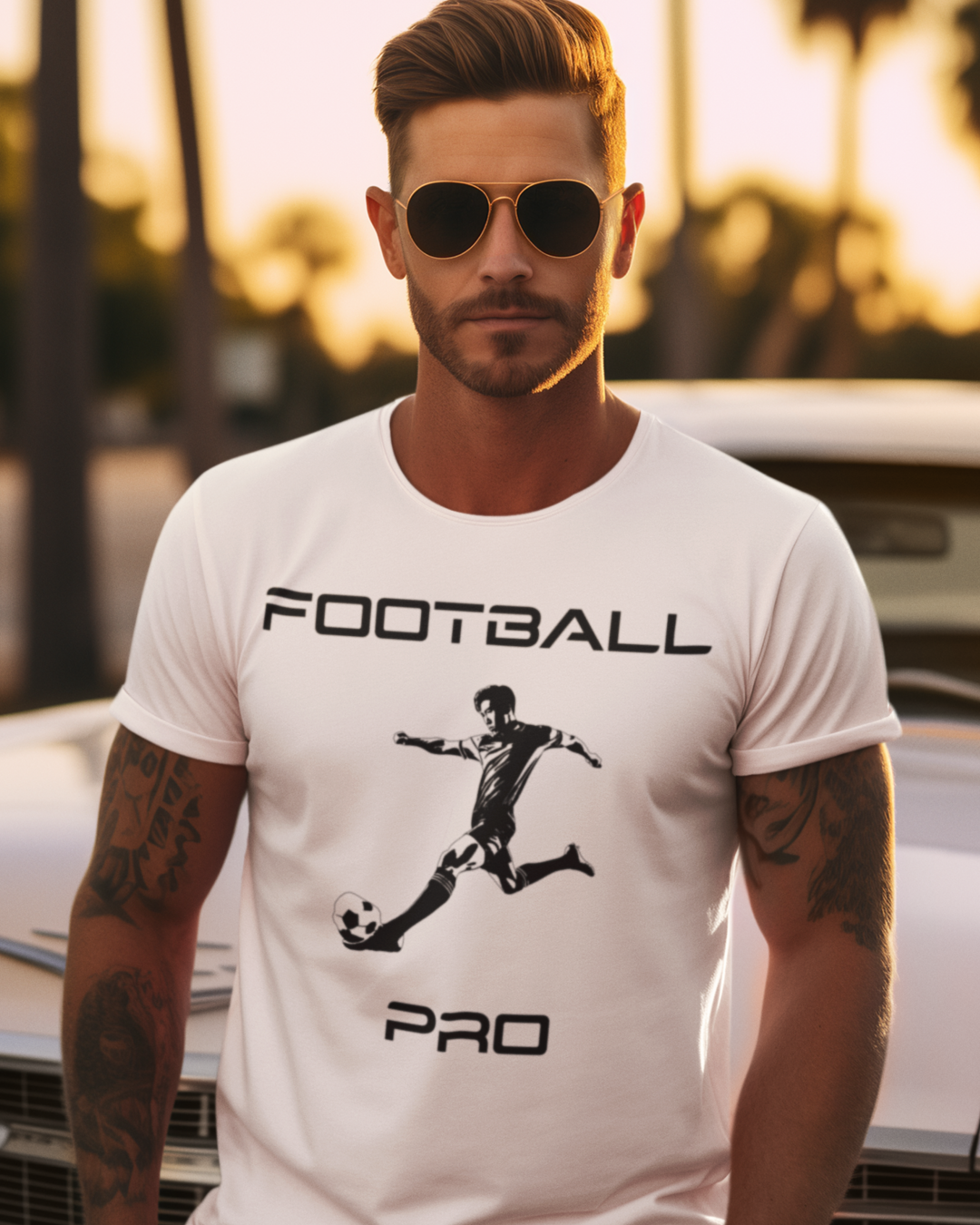Football Pro T-shirt white