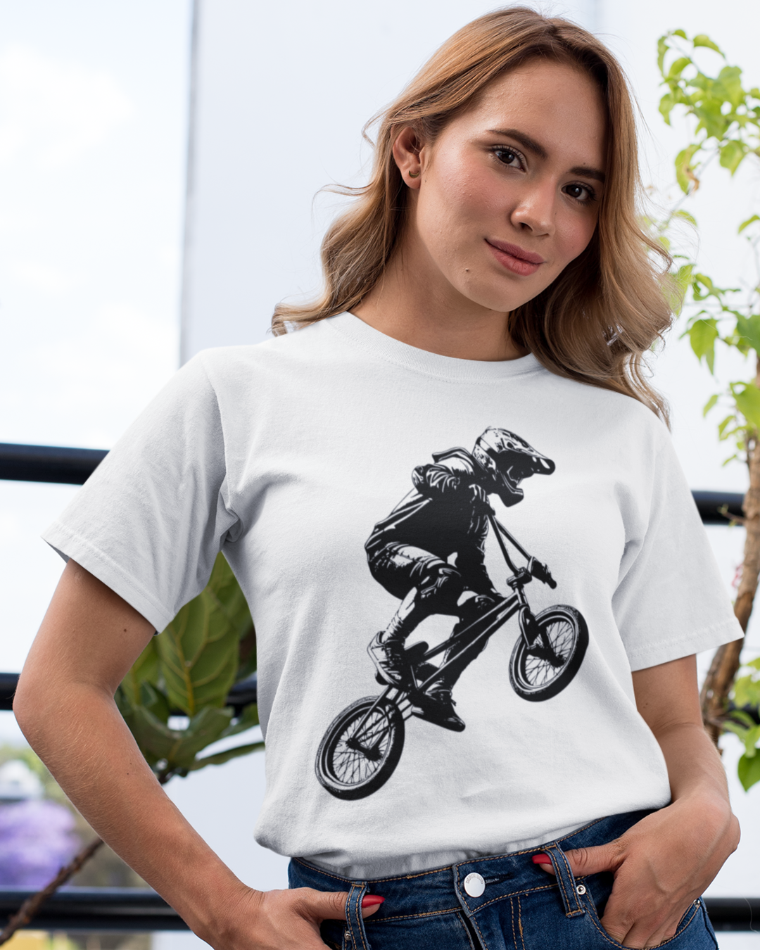 BMX T-shirt white
