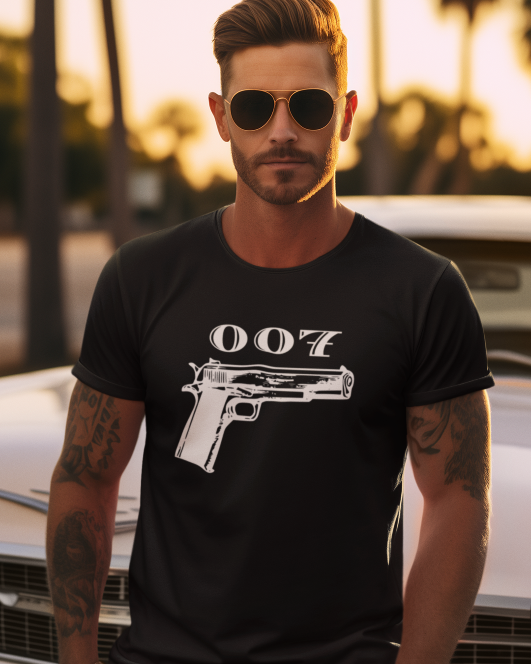007 Gun T-shirt black