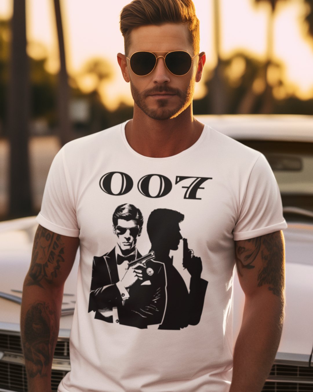 007 Agent T-shirt white