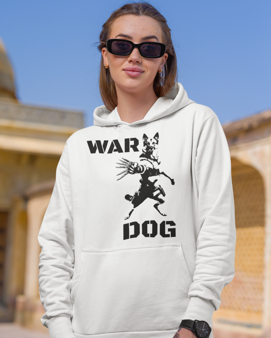 WarDog Hoodie white