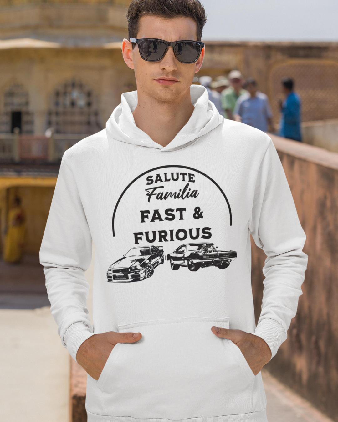 Fast and Furious Hoodie white