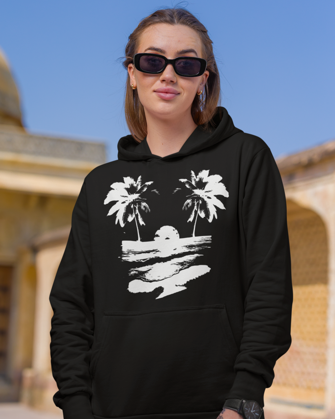 Sun Set Hoodie black