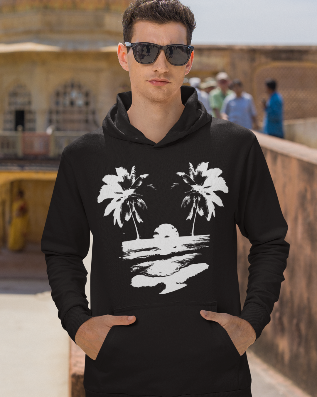 Sun Set Hoodie black