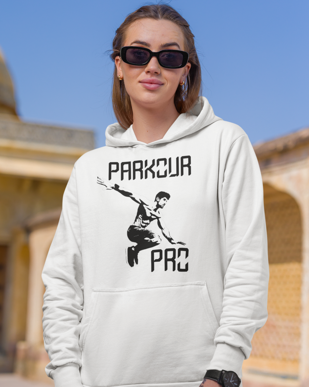 Parkor Pro Hoodie white
