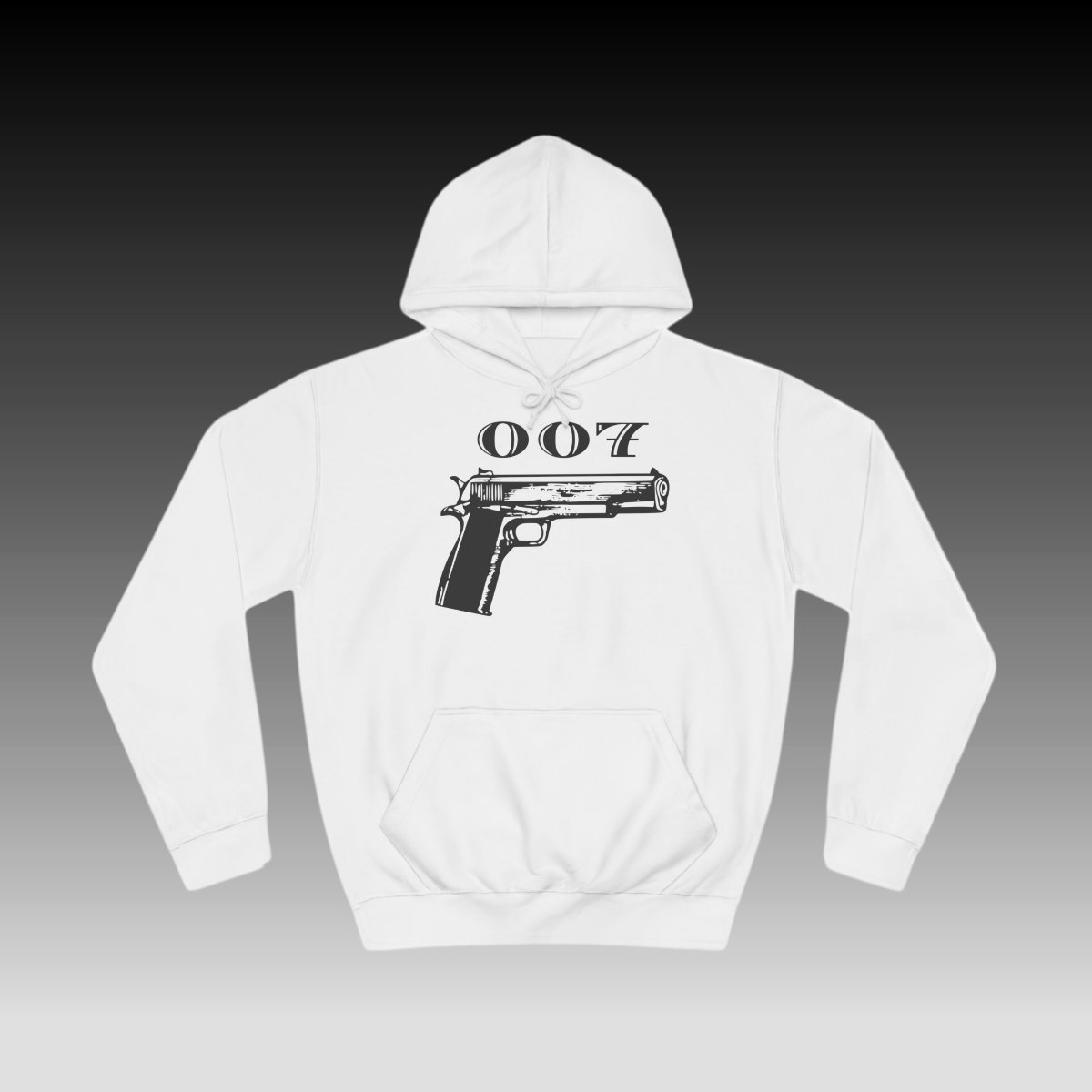 007Gun Hoodie white