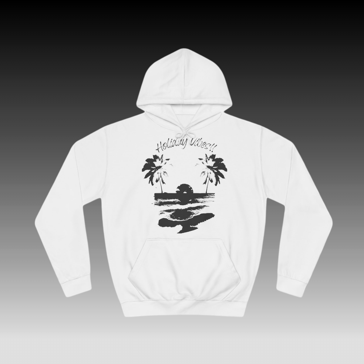 Holiday Vibes Hoodie white
