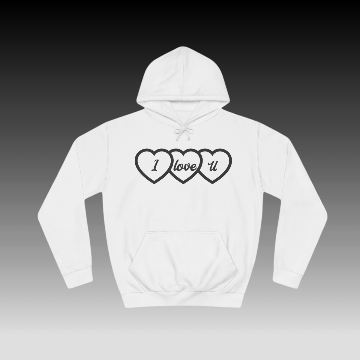 ILoveU Hoodie white