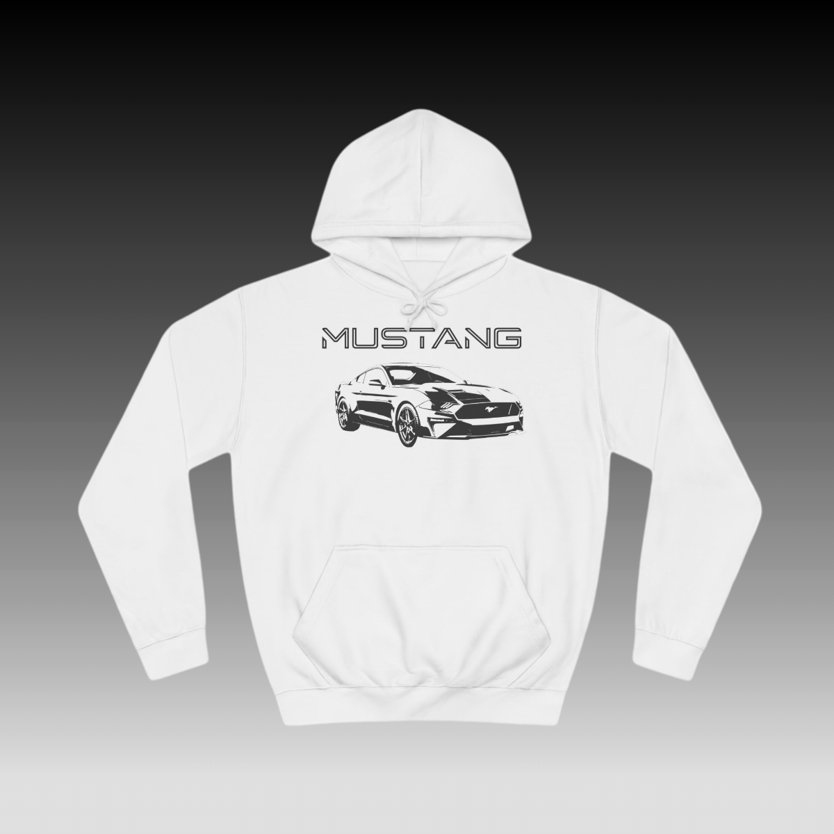 Mustang Hoodie white