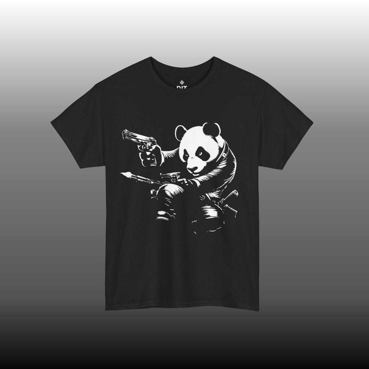 Panda T-shirt black