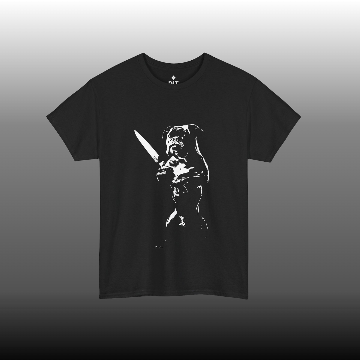 Defenceless Pug T-shirt black