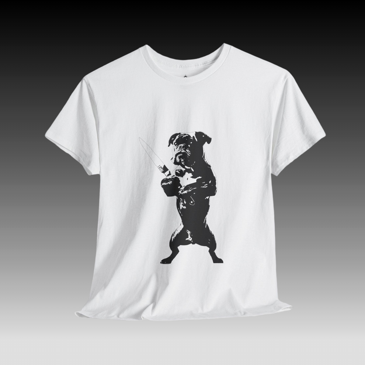 Defenceless Pug t shirt white