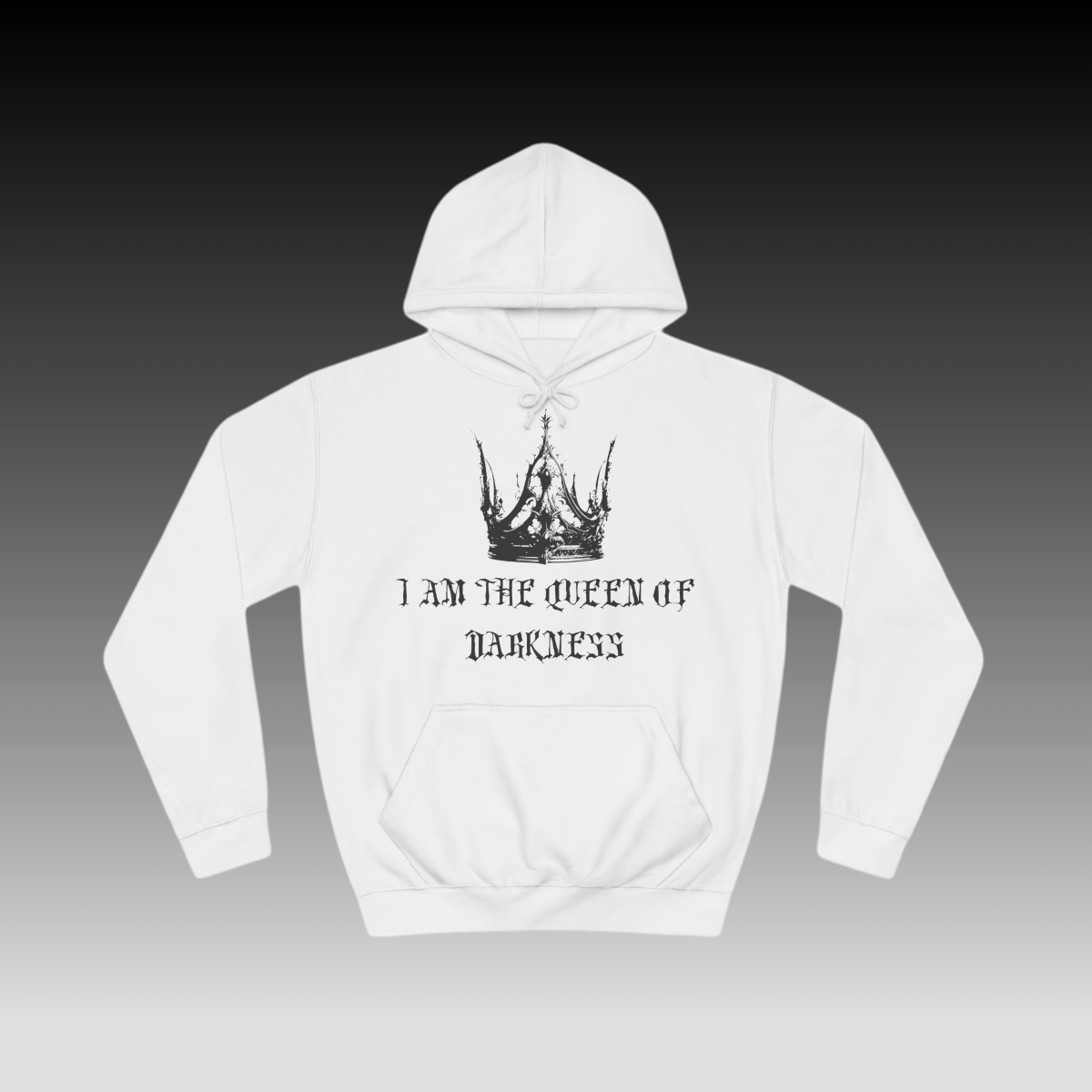 Queen of Darkness Hoodie white