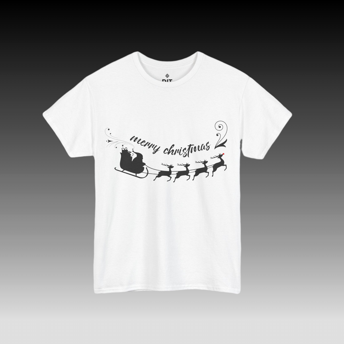 Santa's Sleigh white T-shirt