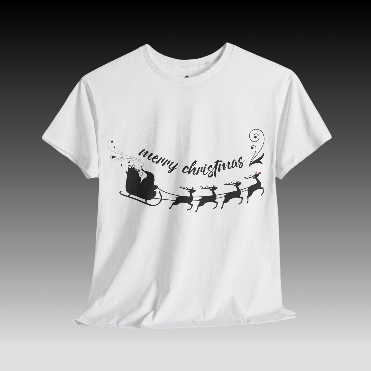 Santa's Sleigh white T-shirt