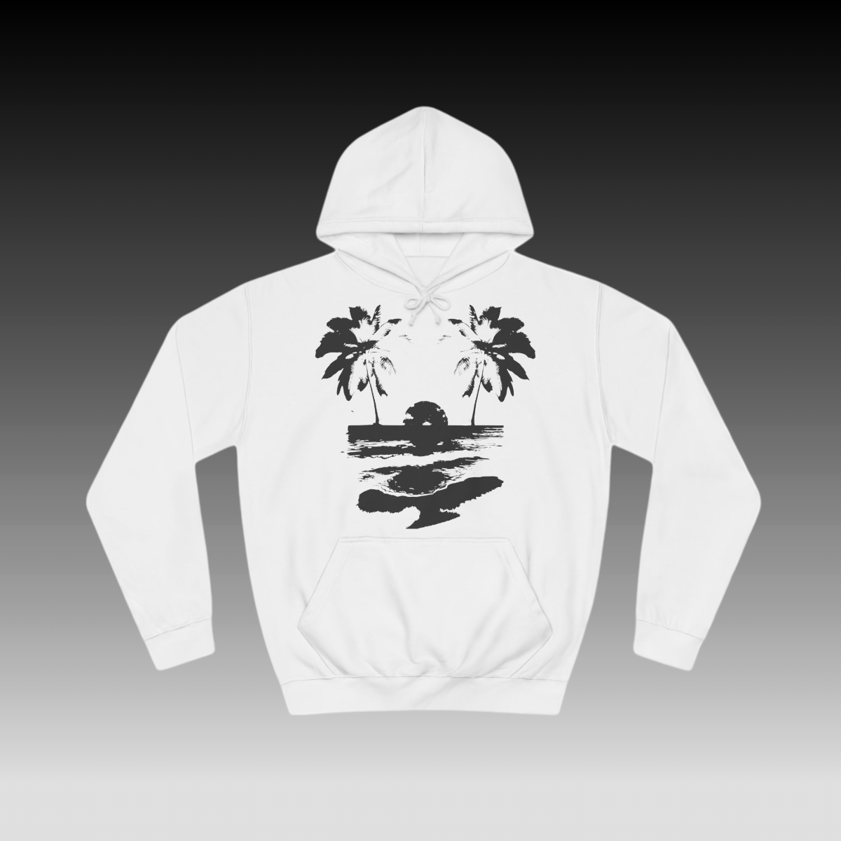 Sun Set Hoodie white